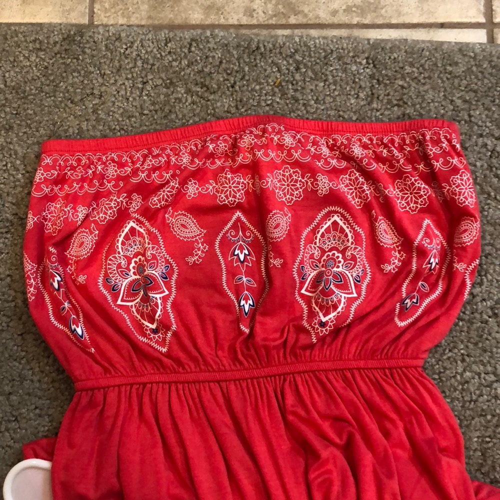 Pink detailed maxi dress